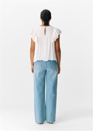 Ann sl frill top Hvid Object 